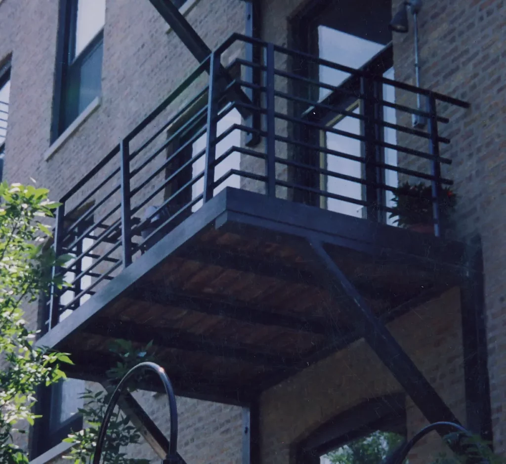 Black balcony