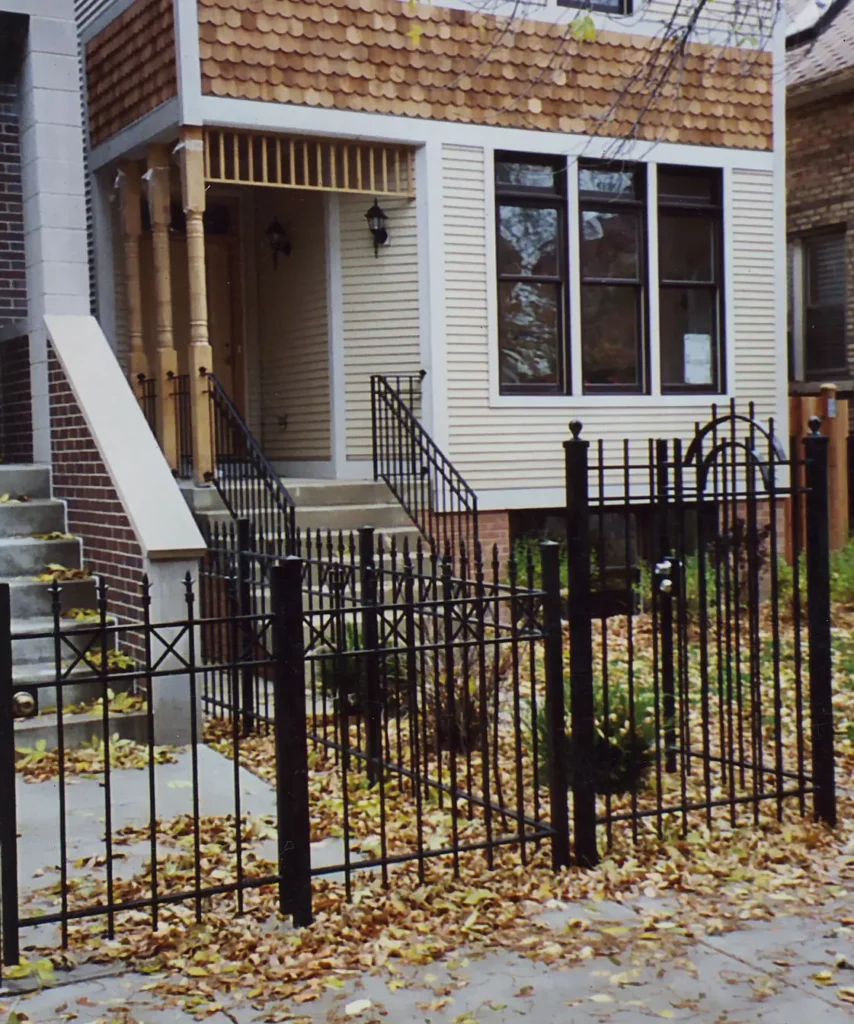 Front iron fence